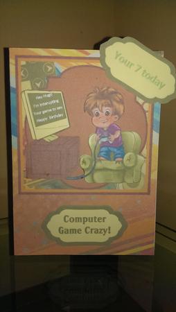 Computer Game Crazy Topper & Decoupage by Amandah Allen