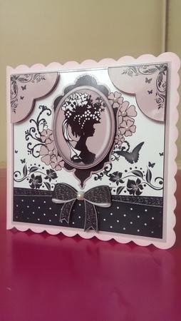 Elegant Antique Rose Cameo by Amandah Allen