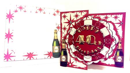 40th Birthday - Scalloped Fold Back Mini Kit by Amandah Allen