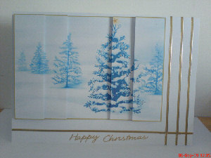 Beautiful Winter Scene Side Stacker by Ammie Sanders