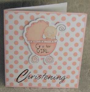 Baby Boy Christening 5 x 5 Card Kit by Ammie Sanders