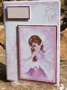 4 Pretty Pink Fairies Toppers by Ammie Sanders
