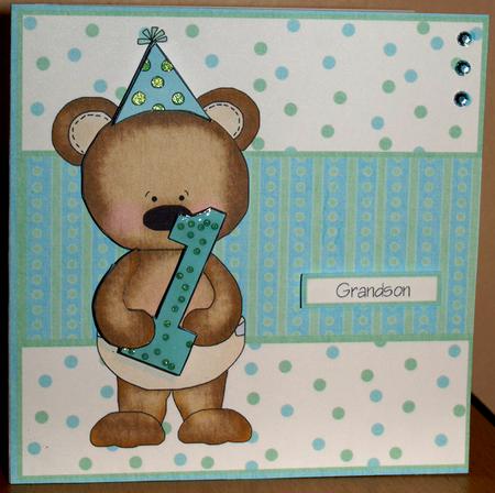 First Birthday Quick Card - Boy by Amy Gould