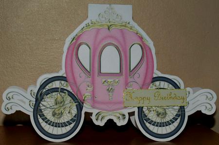 Fairytale Carriage Pink and Gold by Amy Gould