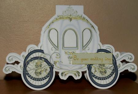 Fairytale Carriage - White and Gold by Amy Gould