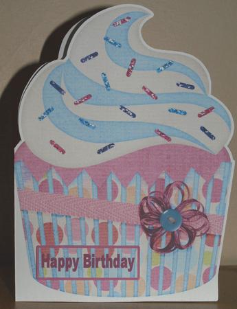 Cupake Shaped Card by Amy Gould