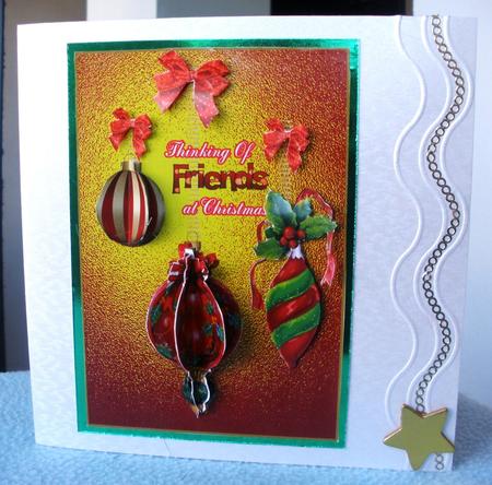 2 Up Thinking of Friends at Christmas by Andrea Chapman
