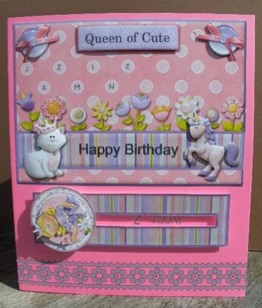 Happy Birthday Queen of Cute Princess Penny Slider by Andrea Chapman