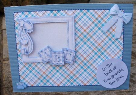 Tartan/plaid 22 in Aqua, Blue and Orange by Andrea Chapman