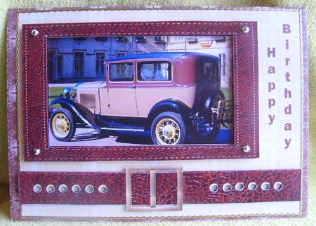 Vintage Car with Leather by Andrea Chapman