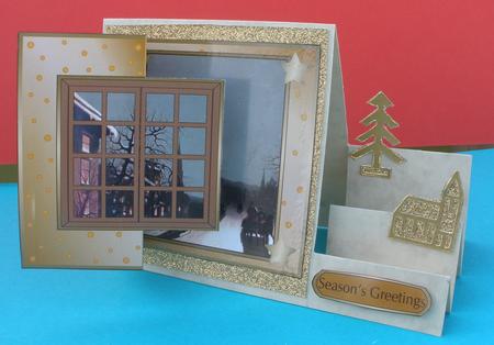 Christmas Scene and Window Fold Back 6 by Andrea Chapman