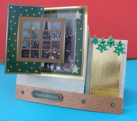 Christmas Scene and Window Fold Back 7 by Andrea Chapman