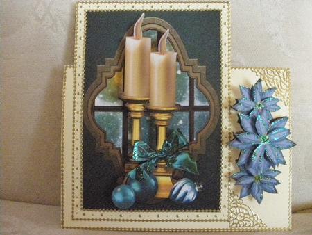 Christmas Window Candle by Andrea Chapman