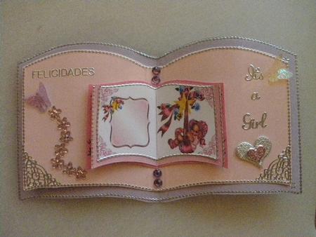 Baby Girl on a Swing Open Book by Andrea Chapman
