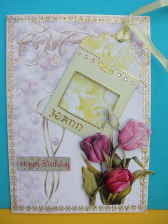 Giant Lemon Yellow Window Pocket Tag Card by Andrea Chapman