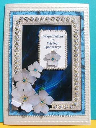 Silver & Diamond Anniversary, Birthday or Wedding Decoupage by Andrea Chapman