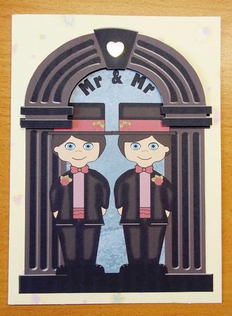 Gay Wedding Civil Partnership Grooms by Andrea Maloney