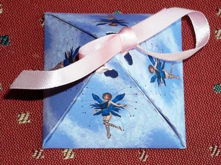 Blue Fairy Pyramid Box by Andrea Maloney