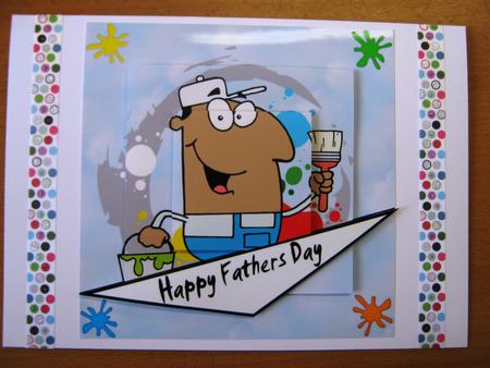 Decorater/ Painter Male Birthday Card by Andrea Maloney