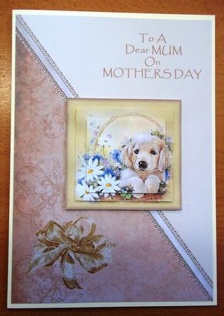 Puppy in Basket Pyramid - Mothers Day by Andrea Maloney