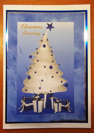 Christmas Greetings Wavy Edge Side Stacker Sheet by Andrea Maloney