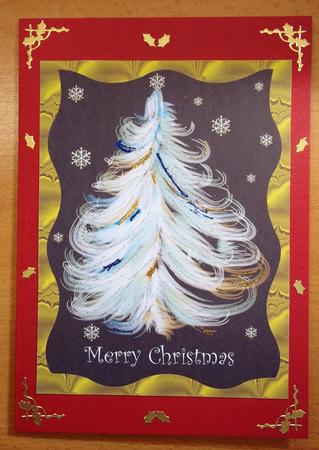 A4 "frosty Christmas Tree" by Andrea Maloney