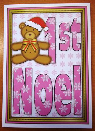 1st Noel in Pink Shades by Andrea Maloney
