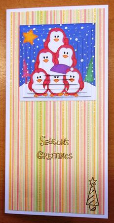 Cute Christmas Penguins - Pyramage sheet by Andrea Maloney