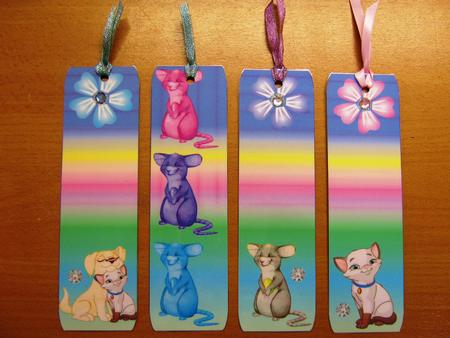 Cats & Mice Bookmarks by Andrea Maloney