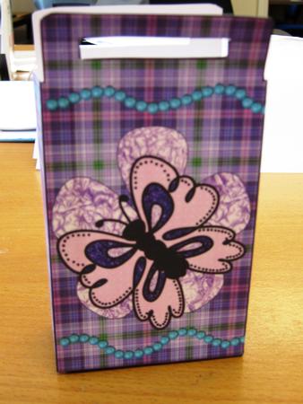 Butterflies and Pearls Bag by Andrea Maloney