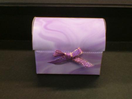 Gift Box Casket - Satin Lilac by Andrea Maloney