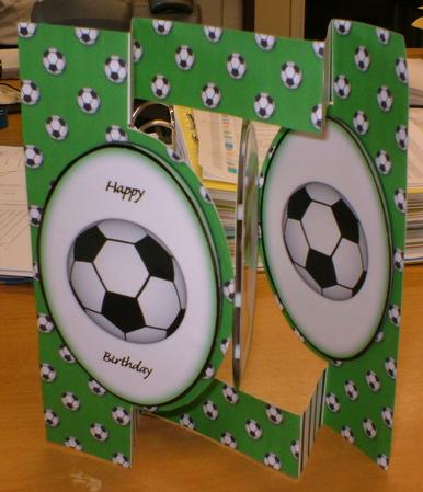 Football on the Field - Pop Out Card by Andrea Maloney