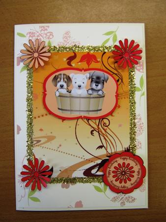 3 Pups in a Washtub by Andrea Maloney