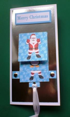 Jolly Penguin & Santa Waterfall by Andrea Maloney