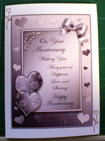 Elegant Romance Anniversary Quick Card with 3D Decoupage by Andrea Maloney