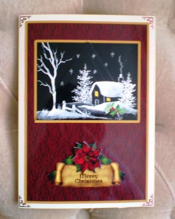 Black & White Winter Scene - Triangle Pyramid by Andrea Maloney