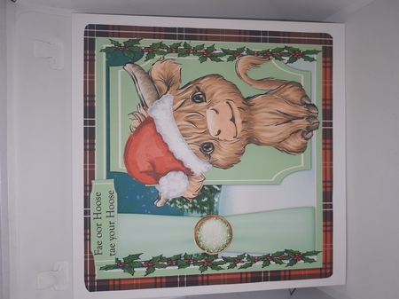 Gorgeous Christmas Highland Coo by Andrea McGill