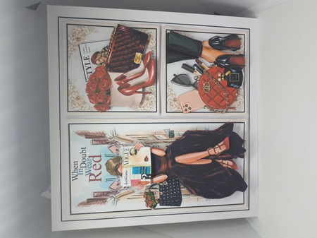 When In Doubt Wear Red 03 Collage Mini Page Kit  by Andrea McGill