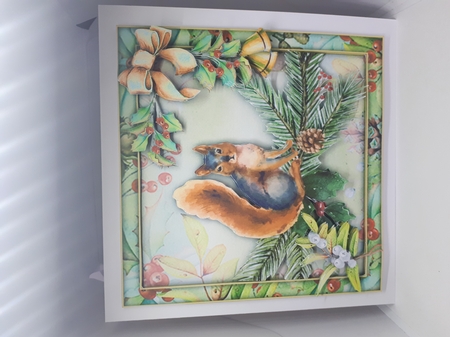 Watercolour Christmas - Squirrel by Andrea McGill