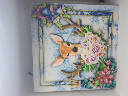 Watercolour Christmas 8x8 - Doe by Andrea McGill