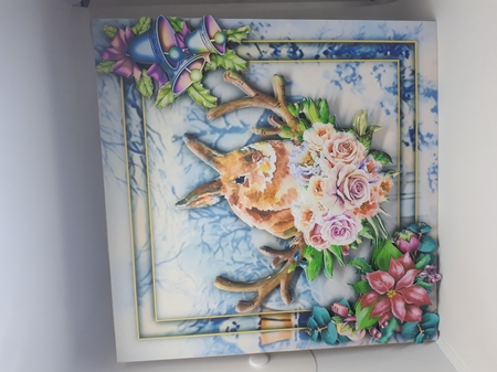 Watercolour Christmas 8x8 - Flopsy by Andrea McGill