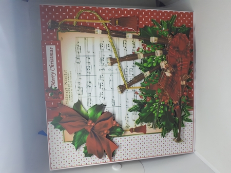 8x8 Musical Christmas Bagpipes mini kit by Andrea McGill