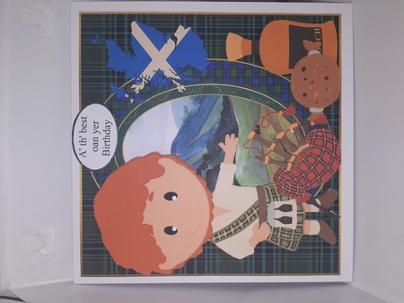 3 Scotland themed card front/toppers 1 by Andrea McGill