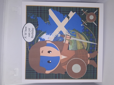 3 Scotland themed card front/toppers 2 by Andrea McGill