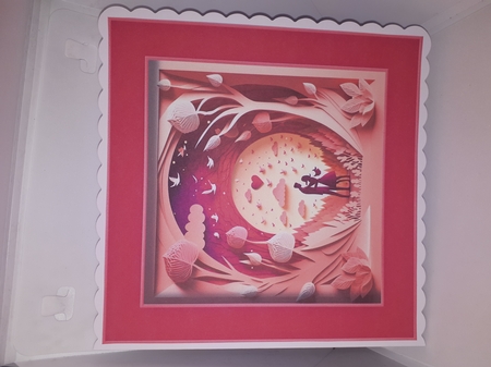 Gorgeous Valentines Couple Faux papercut 1 - No Flowers by Andrea McGill