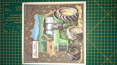 Tractor card front 3 by Andrea McGill