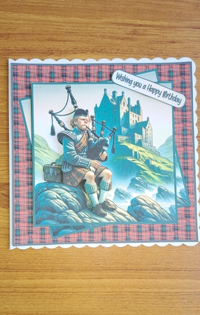 Playing the Bagpipes by Andrea McGill