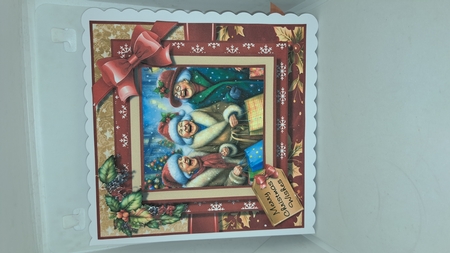 Three Laughing Ladies Christmas Shopping by Andrea McGill