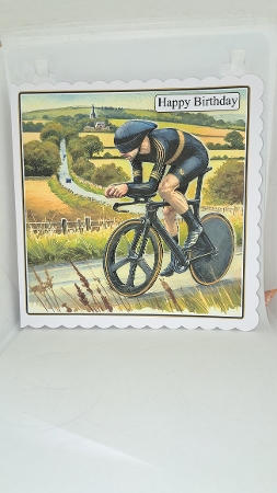 HIGH SPEED CYCLING 1  - Illustrations for Cardmakers & Designers  by Andrea McGill