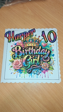 Girly Birthday Card Toppers by Andrea McGill